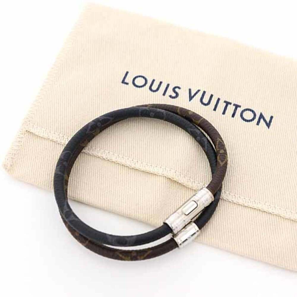 LOUIS VUITTON Black Monogram Charm Bracelet - Picture 2 of 6